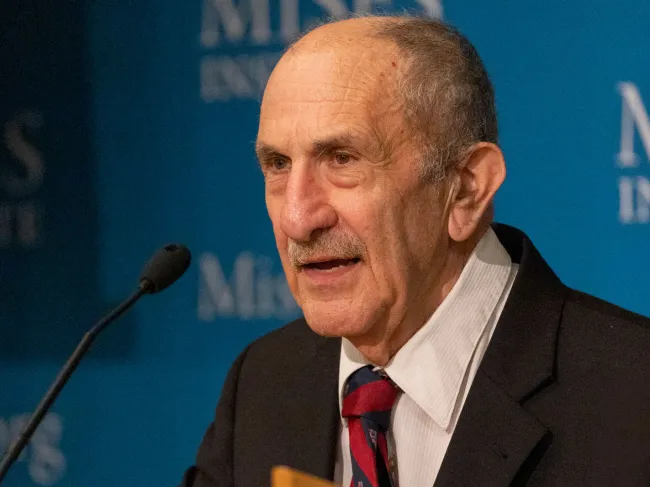 David Gordon at the Human Action Conference, 2024